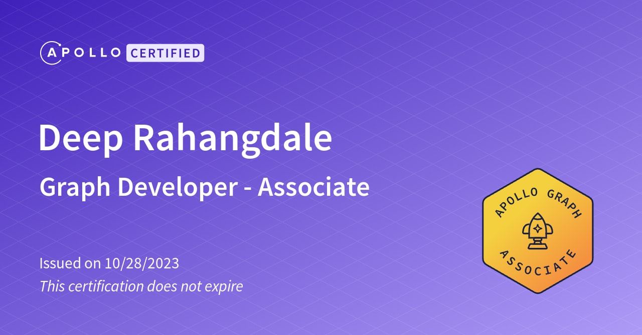 Developer certification - GraphQL Tutorials