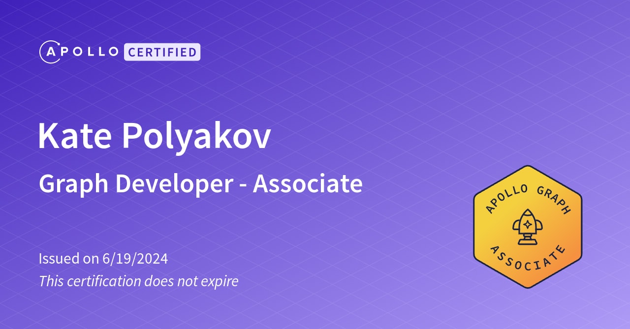 Developer certification - GraphQL Tutorials