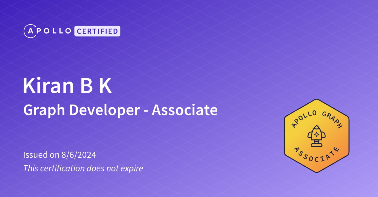 Developer certification - GraphQL Tutorials