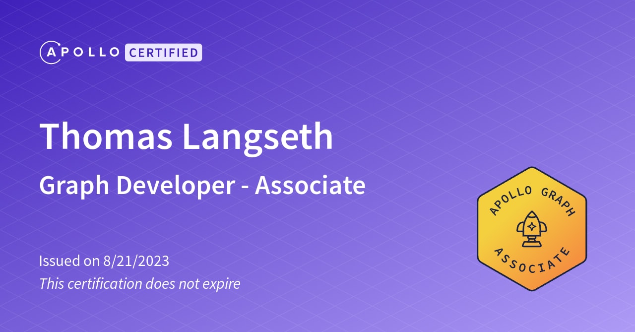 Developer certification - GraphQL Tutorials
