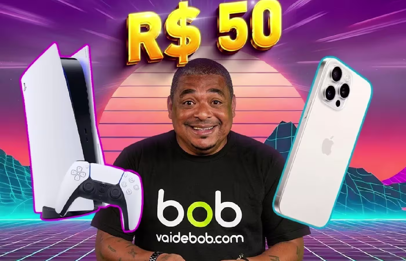 Vai de Bob anuncia ação exclusiva e sorteará um Play 5 e um iPhone 15