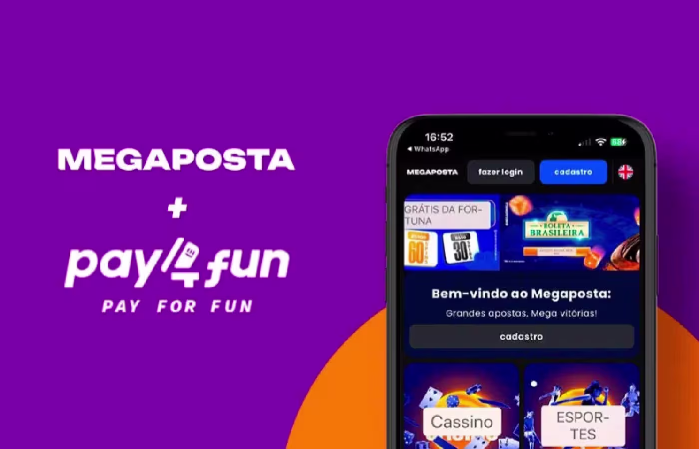 Empresa de pagamentos Pay4Fun anuncia Megaposta como nova integração 