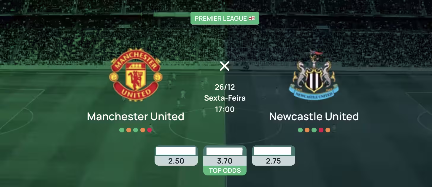 Manchester United x Newcastle: Palpite, Onde Assistir, Escalações - Premier League (26/12)