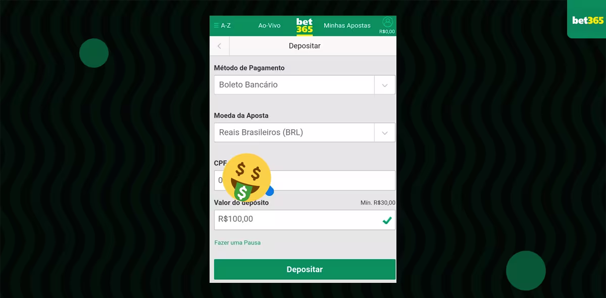 metodo de pagamento bet365