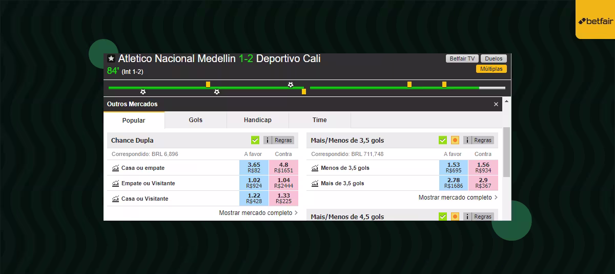 apostas ao vivo betfair