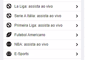 categorias betfair