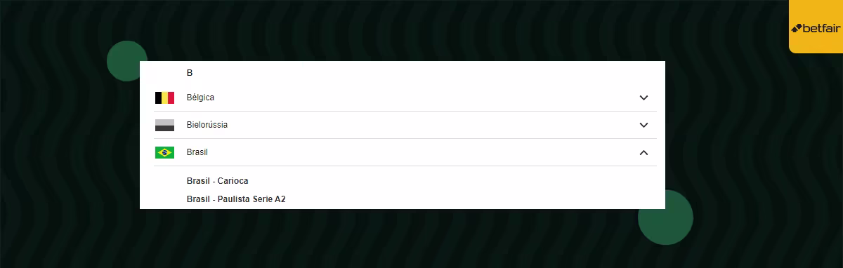 betfair campeonatos do brasil