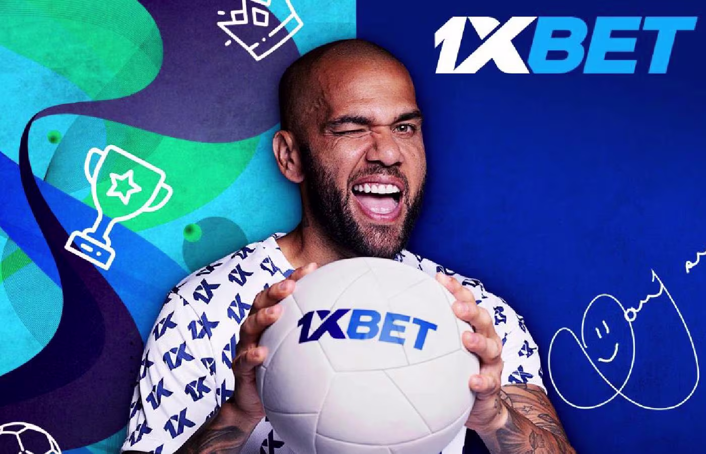 Na seleção de Tite, Daniel Alves é o novo embaixador global da 1xBet