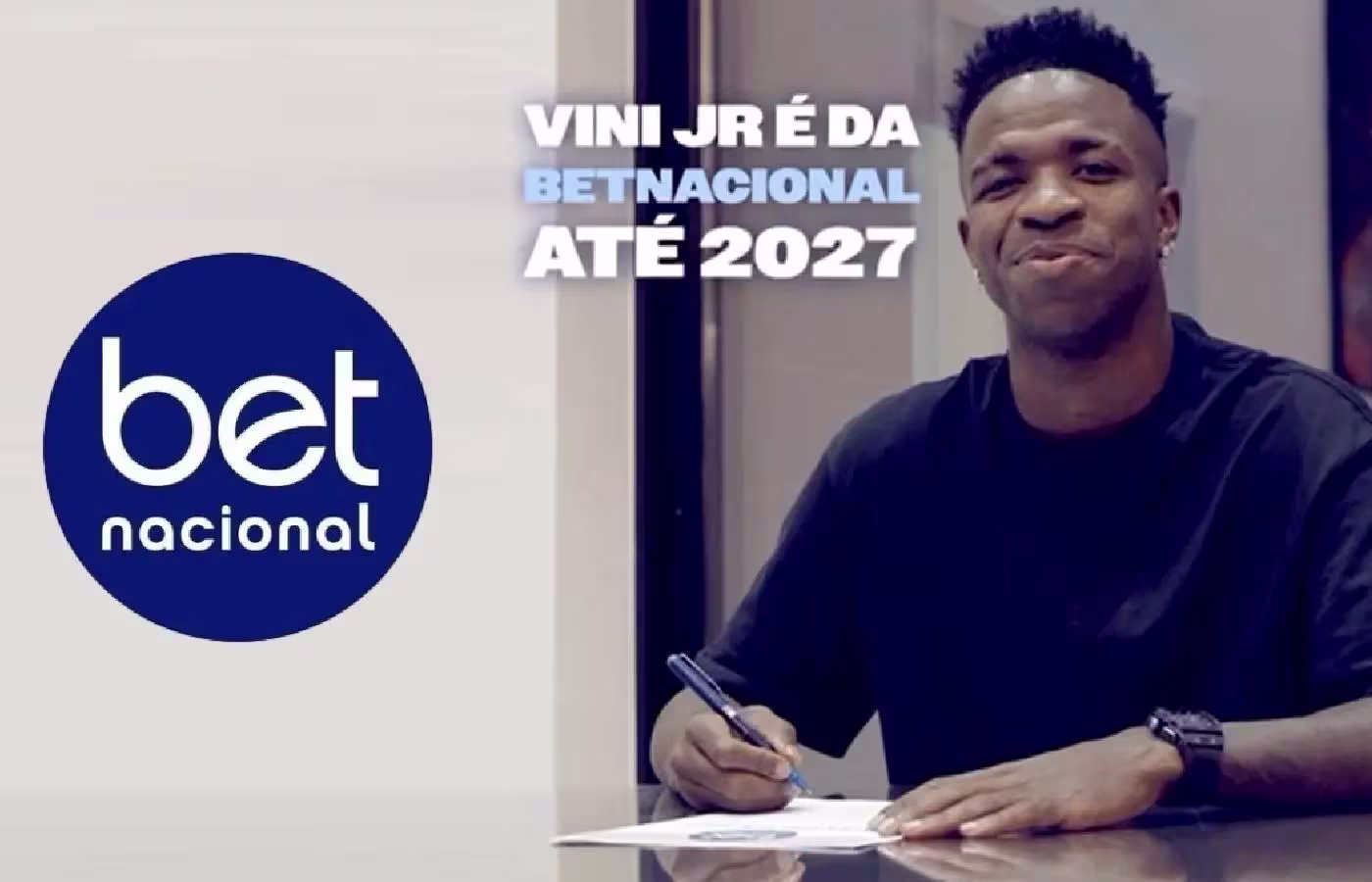 Betnacional anuncia renovação de contrato e Vini Jr. como embaixador até 2027 