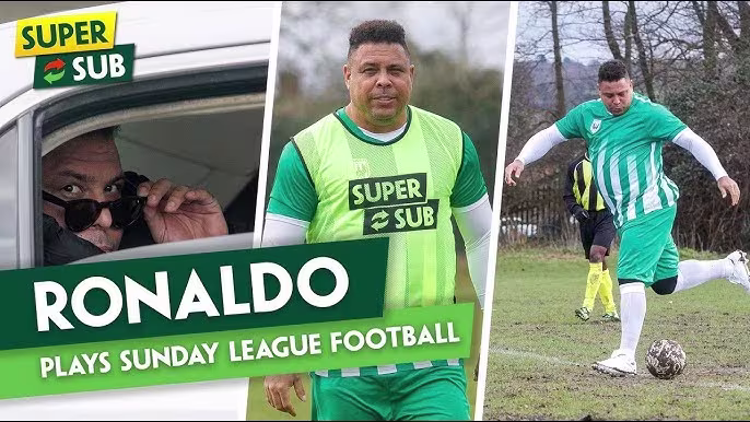 Ronaldo volta aos gramados para jogar na várzea inglesa em ação da Paddy Power; assista