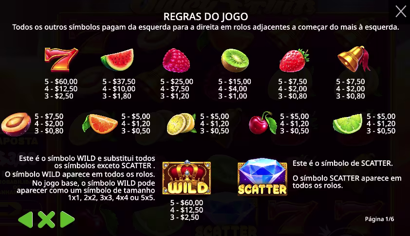 Símbolos Juicy Fruits