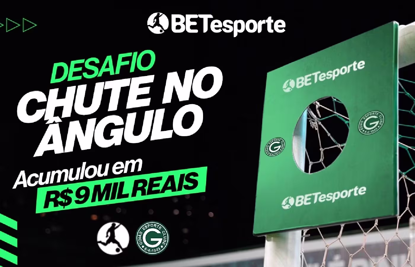 Desafio BETesporte com torcida do Goiás acumula e chega a R$ 9 mil