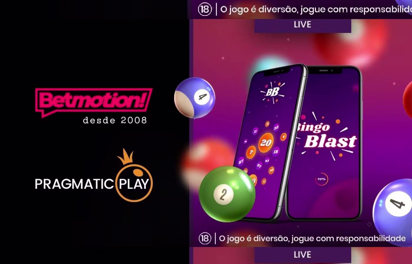 Pragmatic Play e Betmotion expandem parceria no Brasil com adição de jogos de bingo 