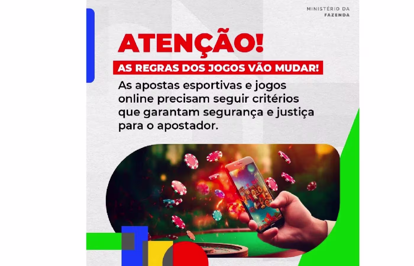 Fazenda inicia campanha de conscientização sobre jogo responsável no país