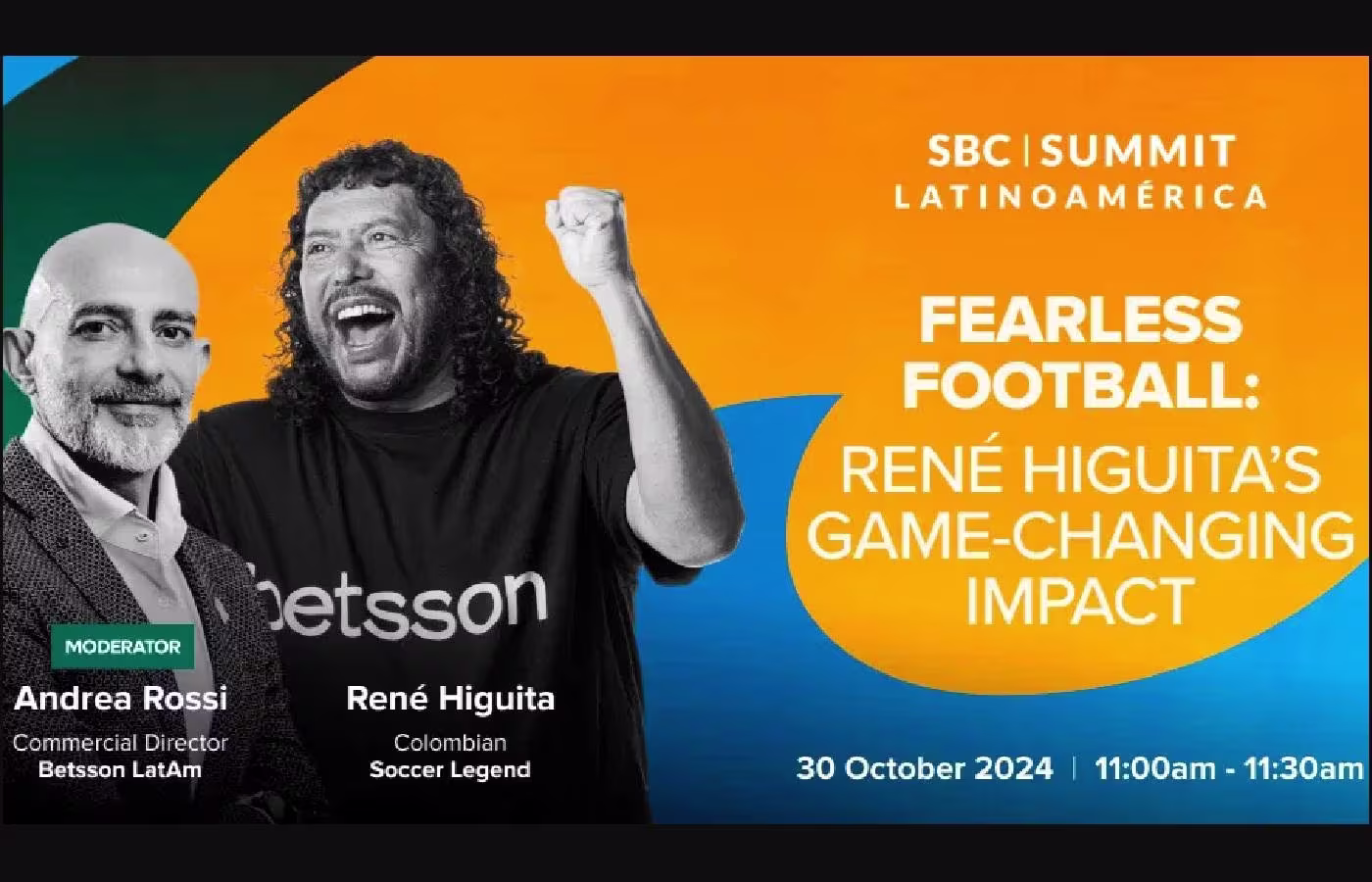 SBC Summit Latinoamérica terá palestra inaugural de ex-goleiro Higuita, embaixador da Betsson 