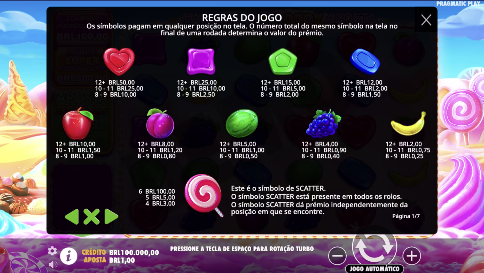 como funciona sweet bonanza 1000