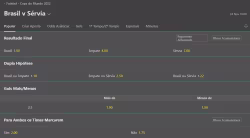 dupla hipotese brasil x servia bet365