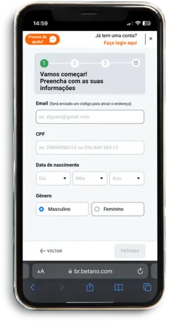 Criar Conta Betano para Entrar