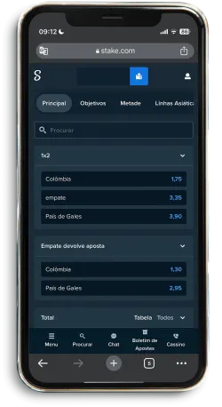Apostas ao vivo Stake