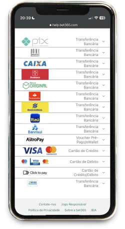 métodos de pagamento da bet365