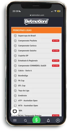 tela inicial betmotion