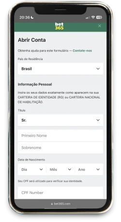 criar conta bet365