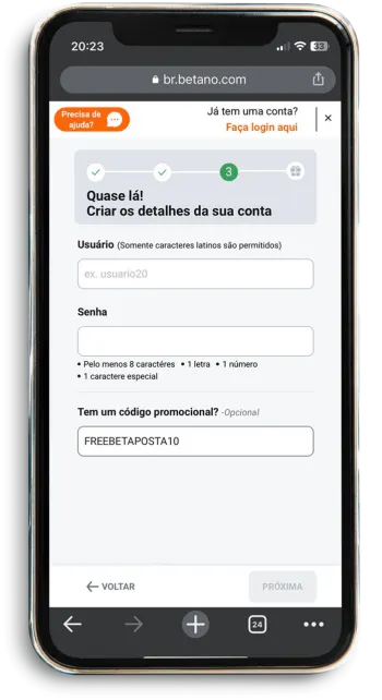 Código promocional Betano