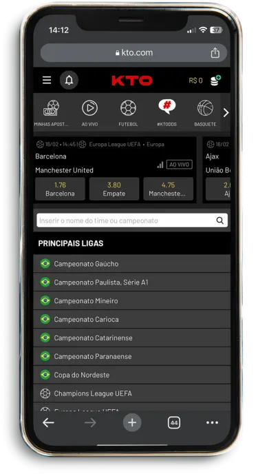 versão mobile KTO