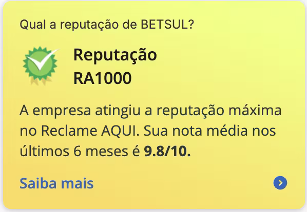 BETSUL RECLAME AQUI