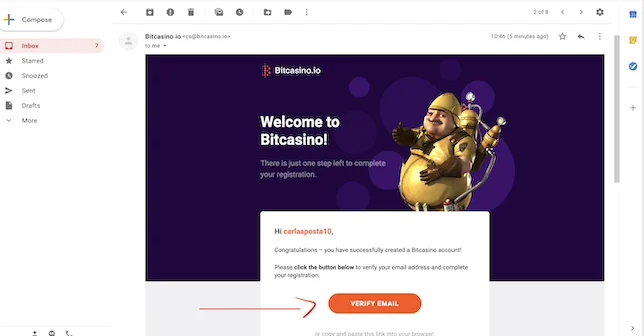 verificação de e-mail