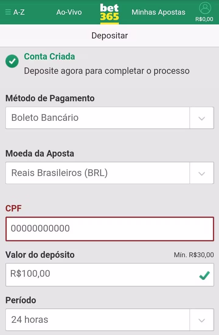 metodo pagamento bet365