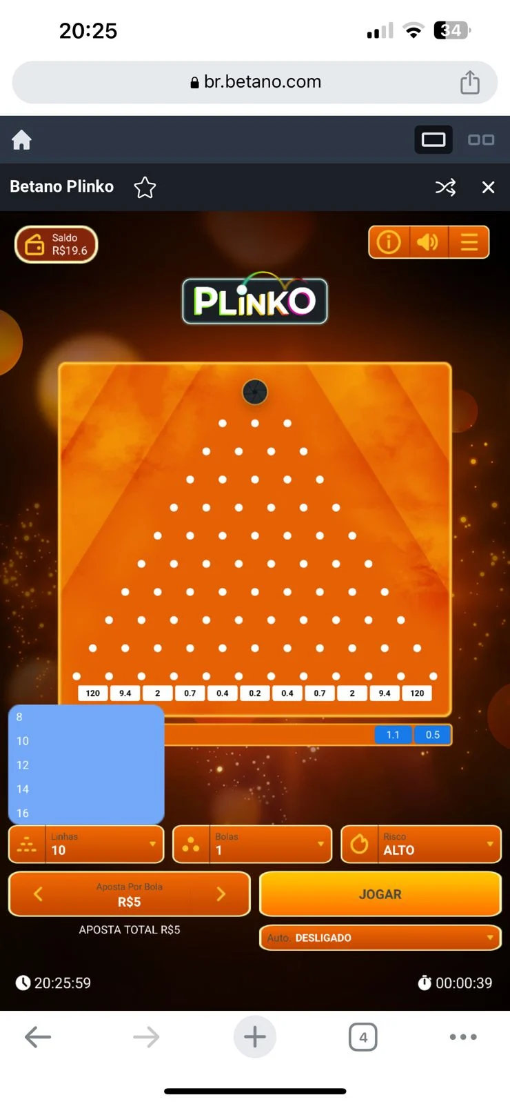 Plinko: Jogue agora na melhor casa de apostas