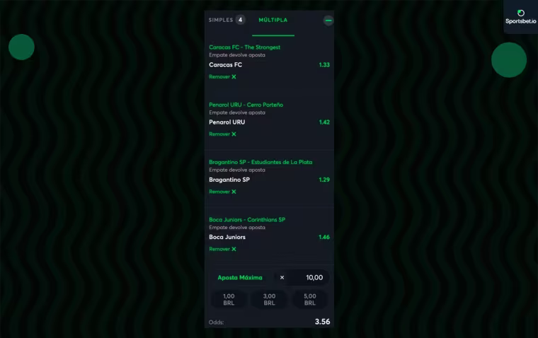 odds libertadores acumulada