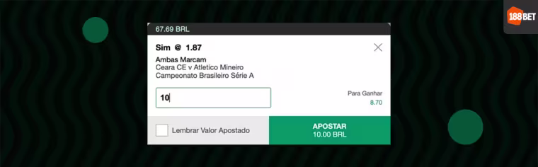 valor de aposta ambas marcam 188bet