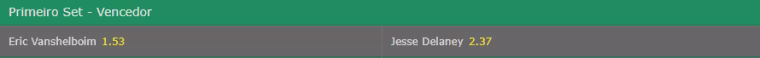 odds vencedor primeiro set bet365