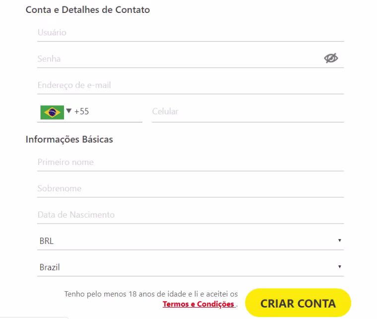 tele de cadastro dafabet