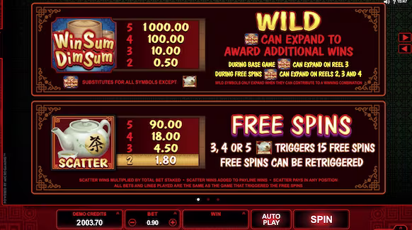 slot win sum dim sum