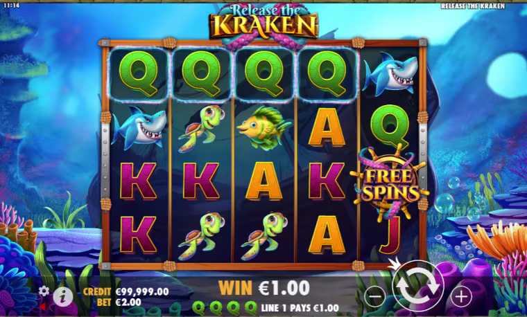 release the kraken jogar slot