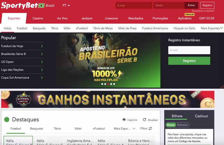 printscreen site sportybet