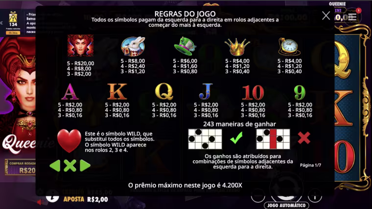slot queenie como jogar