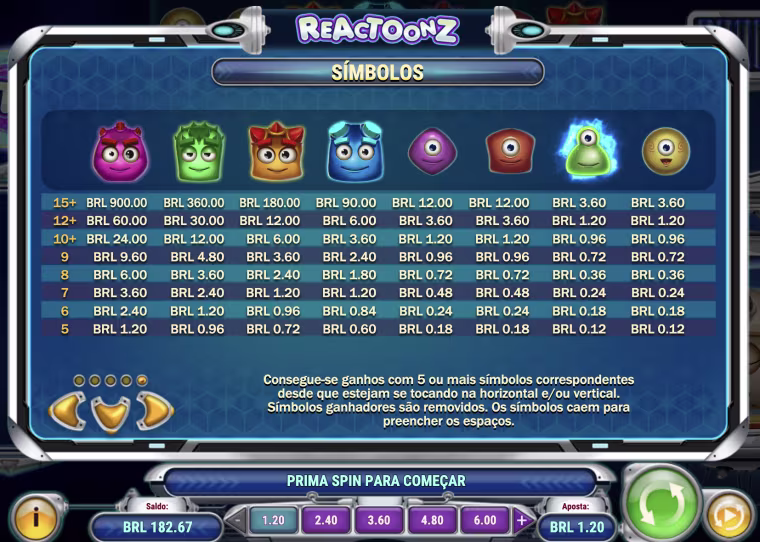 slot reactoonz como ganhar