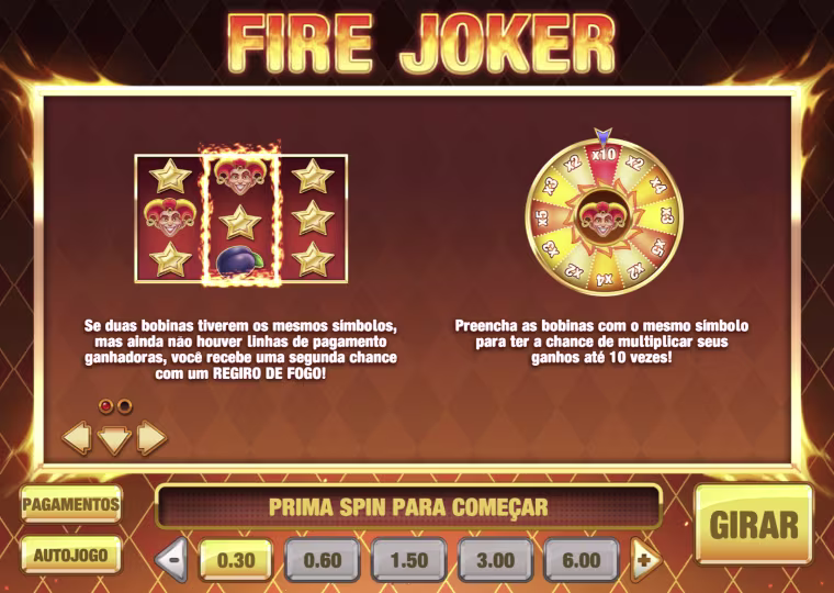 jogo slot fire joker como funciona
