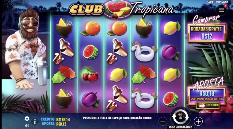 como funciona slot club tropicana