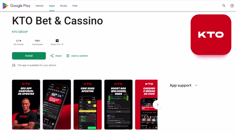 kto app como baixar