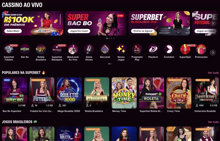 cassino ao vivo superbet