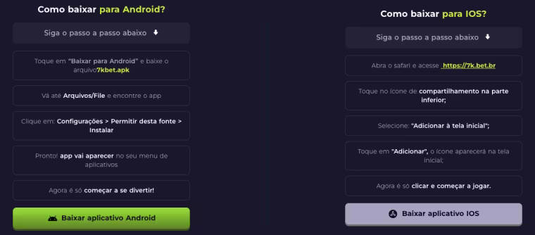 baixar app 7k