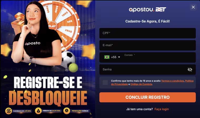 depositar na apostou