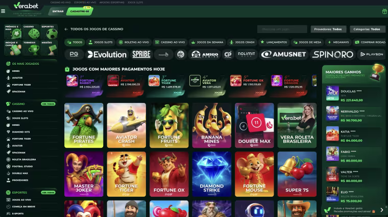 como funciona cassino vera bet