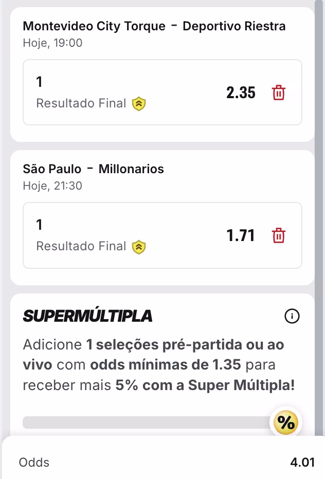 bilhete ousado 19.05