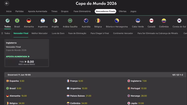 apostas em longo prazo na copa do mundo
